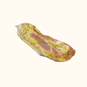 Poitrine en tranches de porc Bio Marinées (ail des ours) 800gr