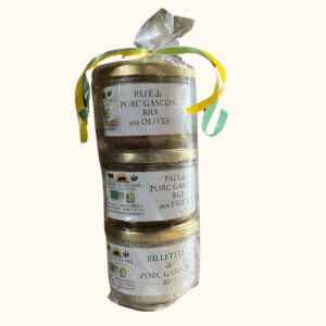 Coffret découverte 3 pâtés de porc Gascon bio