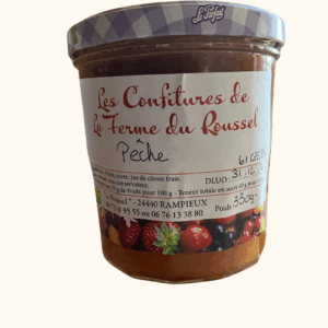 Confiture de pêche bio