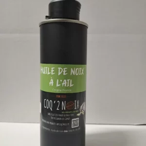 Huile de noix aromatisée à l’ail – 25 cl