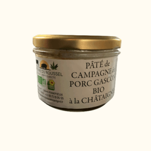 Pâté de campagne de porc Gascon bio à la châtaigne