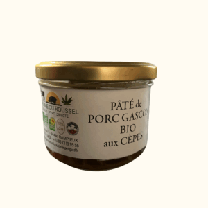 Pâté de campagne de porc Gascon bio aux cèpes