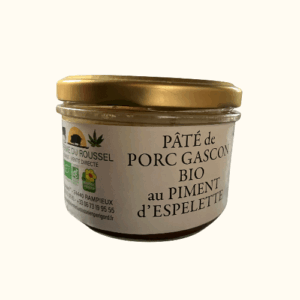 Pâté de campagne de porc Gascon bio au piment d’Espelette