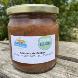 Compote de Pêches du jardin maison - Ferme Sinsac