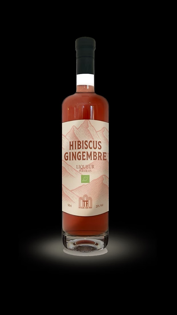 Hibiscus Ginger - Liqueur Pur Grain - Distillerie Terre Froide~mv2