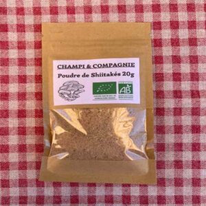 Poudre de shiitakés 20g - Champi et compagnie - Le producteur Français
